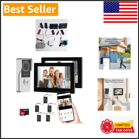 Smart Video Intercom System: Dual Touch Screens, Night Vision & Tuya App Control