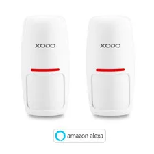Smart Home Wireless Motion Sensor, Home Security System with Voice Control, 2 Pa