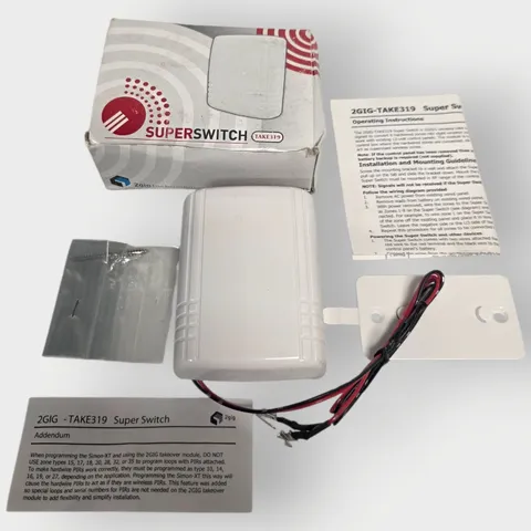 2gig Technologies 2GIG-TAKE-319 TAKE Switch Wireless Takeover Module - New