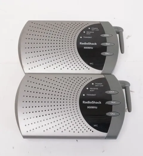 2 Radio Shack 900mhz Wireless Intercom Systems 43-3102 TESTED WORKING