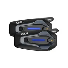 LEXIN G10 Motorcycle Helmet Bluetooth Intercom 8-Rider 1200mAh IP67 DUAL