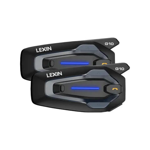 LEXIN G10 Motorcycle Helmet Bluetooth Intercom 8-Rider 1200mAh IP67 DUAL