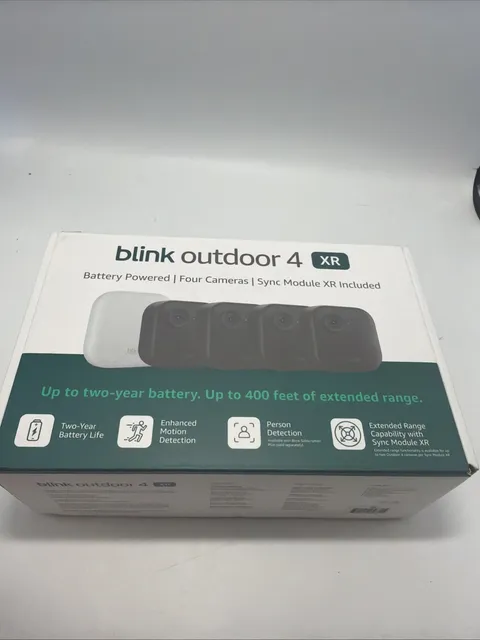 Blink Outdoor 4 XR 4-Camera Smart Security System Battery Powered *NEW SEALED*