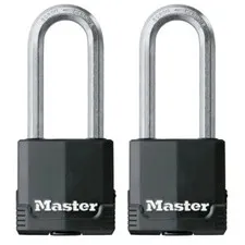 Master Lock Heavy Duty Outdoor Padlock with Key, 2-1/8 in. Wide, 2-1/2 in. Shack