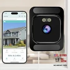 Window Camera for Home Security: 2.4GHz&5GHz WiFi 4K Indoor Camera with Color