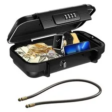 Portable  Box for Travel, Combination Security Case LockBox with Code, 6853