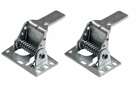 Garage Door Auto Latch Striker Spring Latch Lock for Garage Door Lock (2pcs)