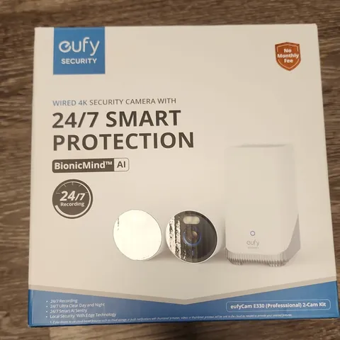 eufy Security eufyCam E330 (Professional) Wired 4K 2-Cam Kit Wi-Fi Alexa