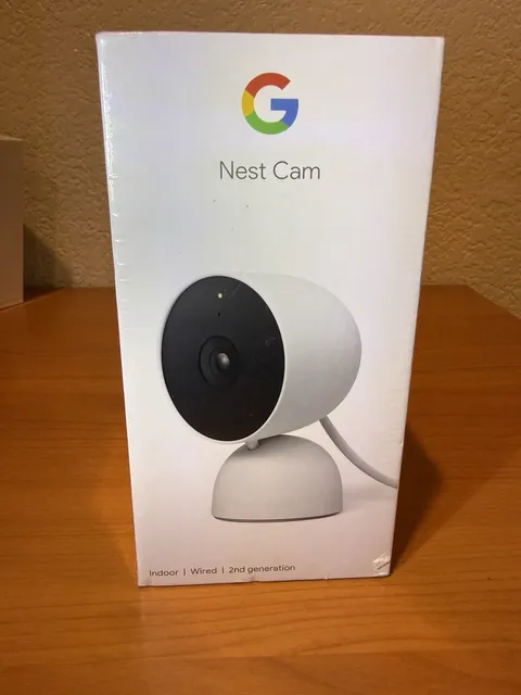 NEW Google Nest Cam Indoor Wired 2nd Gen Security Camera 1080p HDR Snow Sealed