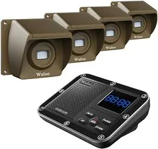Wuloo Motion Sensor Alarm, Wireless Driveway Alarm with 4 Sensors and 1 Receiver