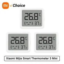 Xiaomi Mijia Smart Temperature Humidity Monitor 3 Bluetooth Clock Sensor