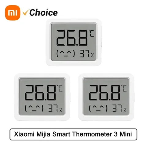 Xiaomi Mijia Smart Temperature Humidity Monitor 3 Bluetooth Clock Sensor