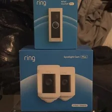 Ring Doorbell Camera Pro And Ring Spotlight Cam Plus Battery 2 Pack 2025 Combo