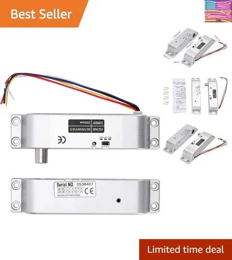 Electric Drop Bolt Lock, Fail-Secure with Time Delay, 12V DC Electronic Lock ...
