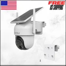 Gutter Mount For AOSU ANSQUE Solar Security Cameras Outdoor White 1PC