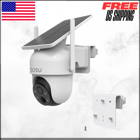 Gutter Mount For AOSU ANSQUE Solar Security Cameras Outdoor White 1PC