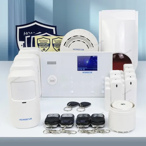 HOMSECUR LCD Wireless&Wired WIFI Burglar Alarm System With Multi-Languages Menu