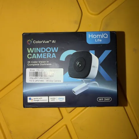 HomiQ 3MP 2K Window Camera for Home Security, 5Ghz & 2.4Ghz WHITE