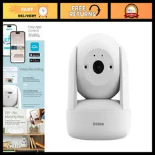 Indoor Pan & Tilt Wi-Fi Security Camera, 360° View, 2K 1296p, Motion Detection,