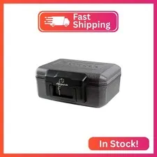 SentrySafe Fireproof Safe with Key Lock, Chest Lock Box for Home or Travel Secur