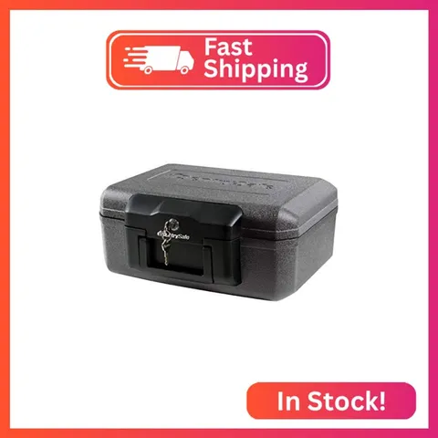 SentrySafe Fireproof Safe with Key Lock, Chest Lock Box for Home or Travel Secur