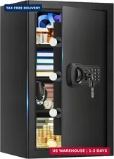 5.2 Cuft Large Home Safes Fire Waterproof, Fireproof Safe Box for Home with Prog