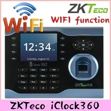 ZKTeco iClock360 WIFI TCP/IP Biometric Fingerprint Attendance System Time Clock