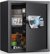Biometric Handgun Safe 1.8 Cub Home Safe Quick Access Fingerprint Security Lock