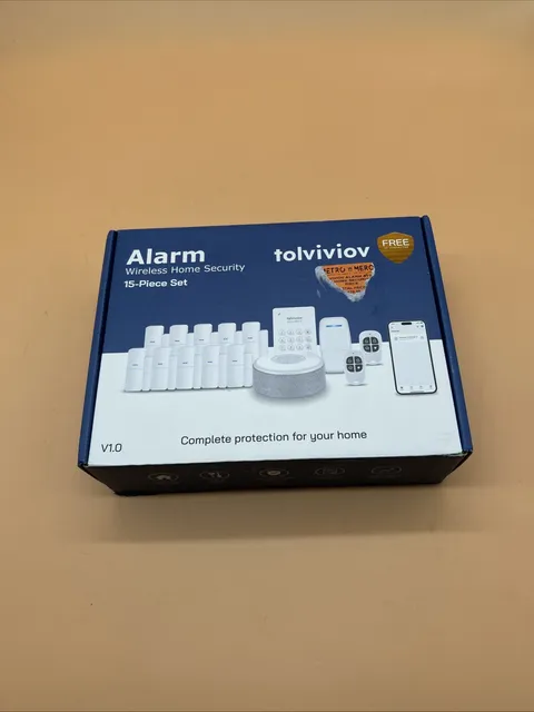 NEW! Tolviviov DP-W2 Wireless Alarm System 15-Piece Set Home Security Kit NIB