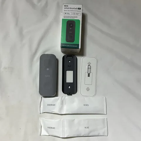 Blink Wired Doorbell 2K+ Video Doorbell - Black (Open Box, New) G5