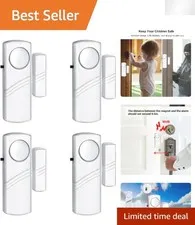 Portable Child Safety Door Alarm - Loud 90dB Security for Home & Office (4 Pack)