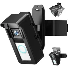 Video Doorbell Mount for Ring/Blink, 2025 Upgrade Doorbell Camera Mount with Tr
