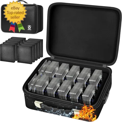 Fireproof & Waterproof Graded Card Box with Lock for PSA and BGS | Also for CGC,