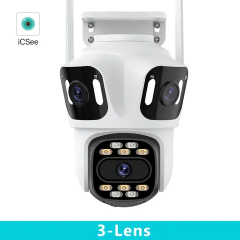 UDECER Multi-Lens PTZ WiFi Security Camera Outdoor Auto Tracking IP66 CCTV