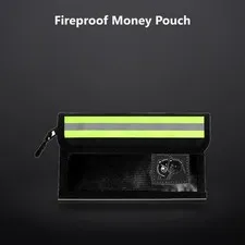Fireproof Money Pouch, 1pcs