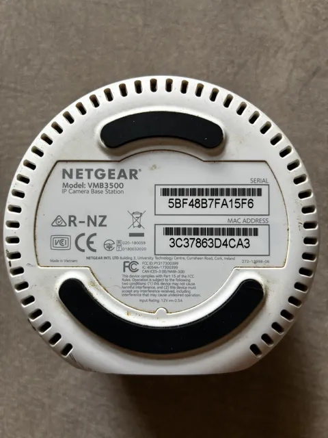 Arlo Netgear Base Station Model VMB3500 Arlo Pro Arlo Pro 2 w/ Power Supply