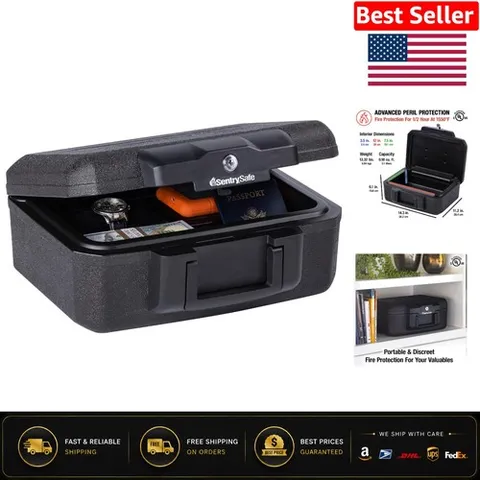 Versatile Fireproof Safe with Key Lock - Protect Your Valuables Effortlessly