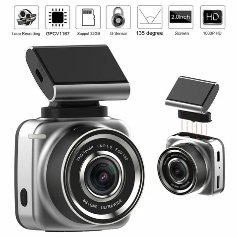 2.0" Screen Car DVR Camera 135 Degree Lens Dash Cam G-Sensor Dashcam