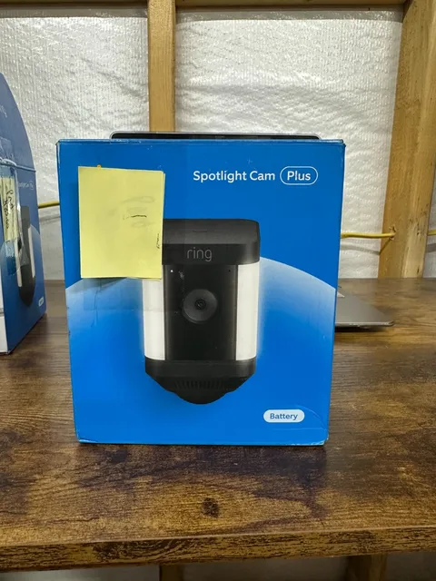 Ring Spotlight Cam Plus Battery Wireless Surveillance Outdoor Camera - Black