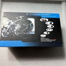 BT Intercom Bluetooth Headset For Motorcycles and Skiers. Fits On Most Helmets