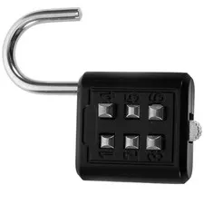 6 Digit Combination Lock Zinc Alloy Padlock For Outdoor Locker And Toolbox