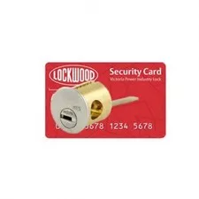 Lockwood Rim Cylinder 201PI2MT5SC Keyed to VPIL-Power Industry (VIC) Master Key-
