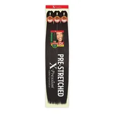 Outre Braids X-Pression Kanekalon 3X Pre Stretched Ultra Braid 72" (3-pack, 1B)