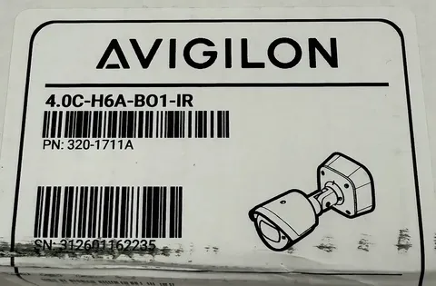 AVIGILON 4.0C-H6A-B01-IR 320-1711A H6A OUTDOOR IR BULLET SECURITY CAMERA