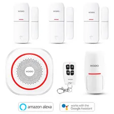 6-Piece Home Security Camera System Kit with Wi-Fi, PIR Motion Sensor & App Cont
