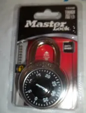 New Master Lock Padlock Combination Lock Anti-Shim 3-Digit Lock #1500D Black