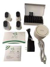 ARLO (Netgear) VMB3500 Base Station & Four VMC3030 Cameras & 52-3V Batteries