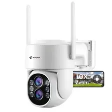 Kittyhok Dual Lens PTZ Security Camera Wireless Outdoor | 2K FHD Wireless Sec...
