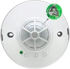 360 Degree Ceiling Occupancy Sensor PIR Motion Sensor Switch with 3 Detectors,10