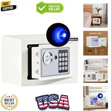 Safe Box with Induction Light,Electronic Digital Security Safe Steel Construc...